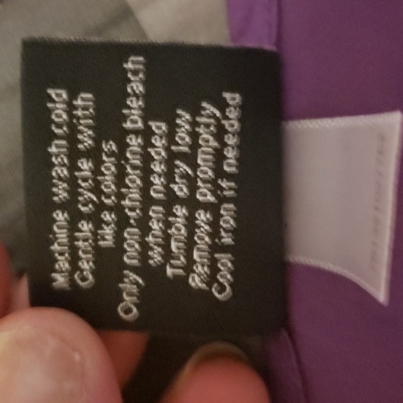 APT9 Lingerie Purple W/ Black Lace Trim Size Medium - Picture 10 of 15